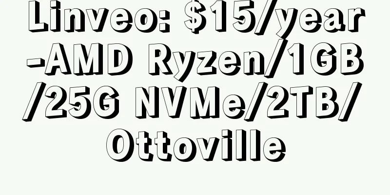 Linveo: $15/year-AMD Ryzen/1GB/25G NVMe/2TB/Ottoville