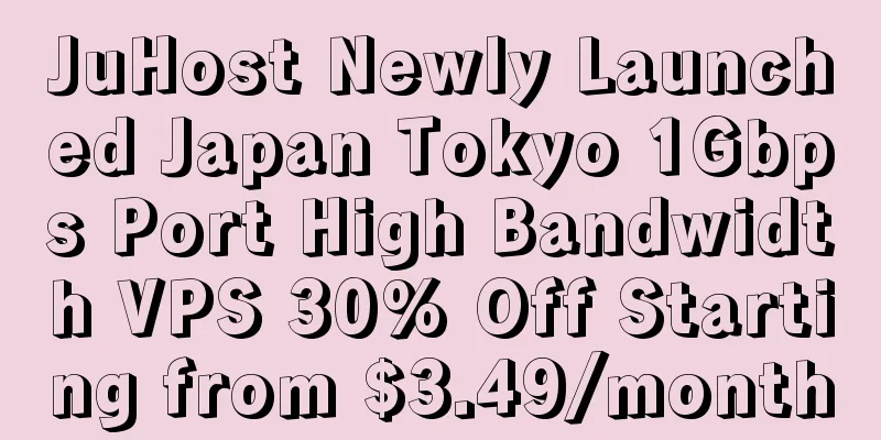 JuHost Newly Launched Japan Tokyo 1Gbps Port High Bandwidth VPS 30% Off Starting from $3.49/month