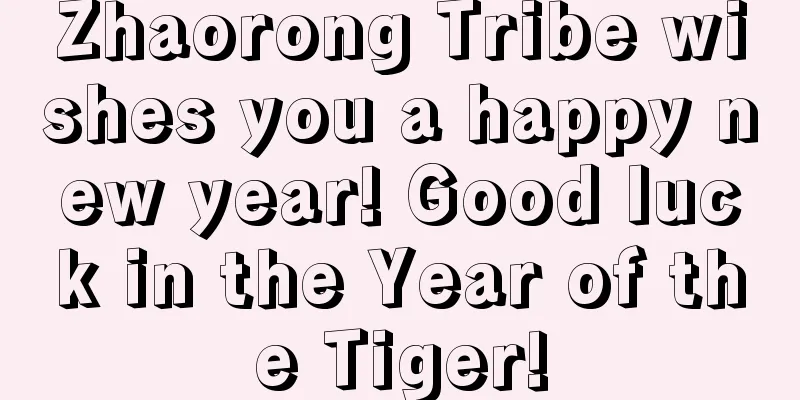 Zhaorong Tribe wishes you a happy new year! Good luck in the Year of the Tiger!