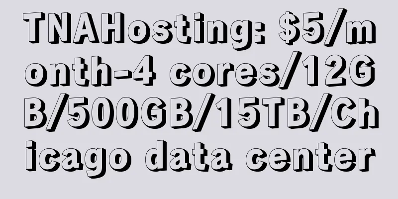 TNAHosting: $5/month-4 cores/12GB/500GB/15TB/Chicago data center