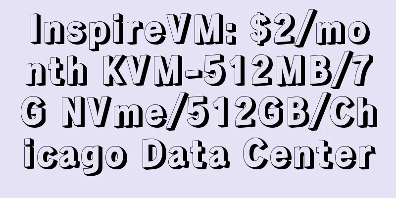 InspireVM: $2/month KVM-512MB/7G NVme/512GB/Chicago Data Center