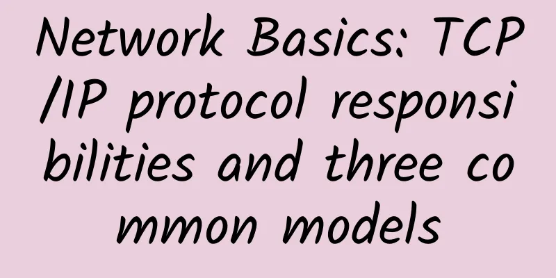 Network Basics: TCP/IP protocol responsibilities and three common models