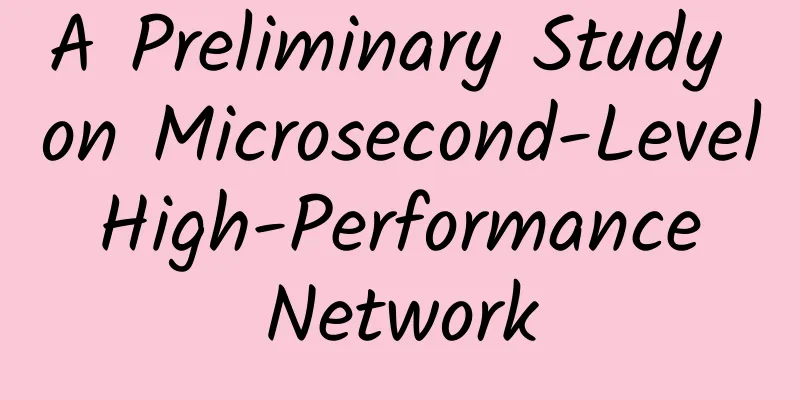 A Preliminary Study on Microsecond-Level High-Performance Network