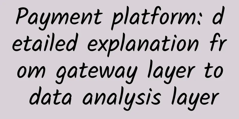 Payment platform: detailed explanation from gateway layer to data analysis layer
