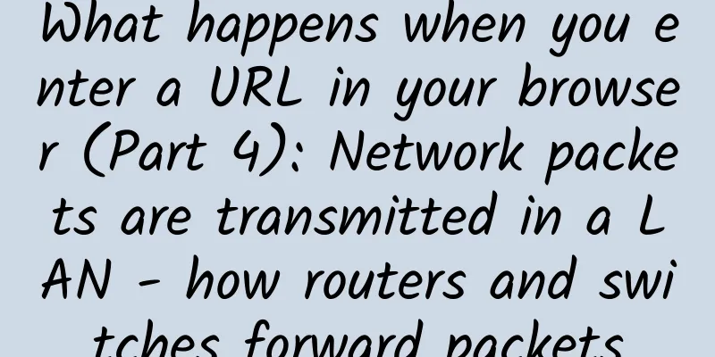 What happens when you enter a URL in your browser (Part 4): Network packets are transmitted in a LAN - how routers and switches forward packets