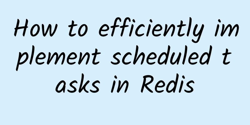 How to efficiently implement scheduled tasks in Redis
