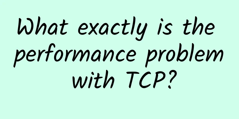 What exactly is the performance problem with TCP?