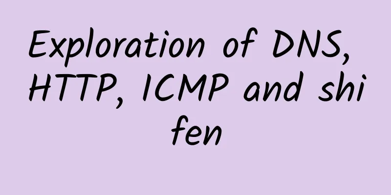 Exploration of DNS, HTTP, ICMP and shifen