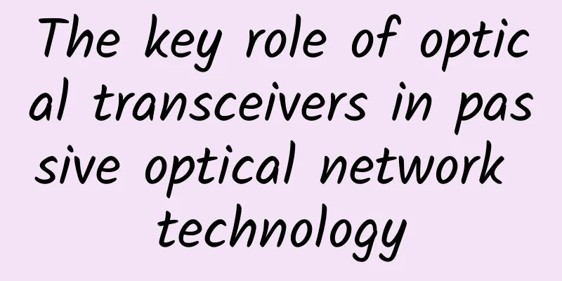 The key role of optical transceivers in passive optical network technology