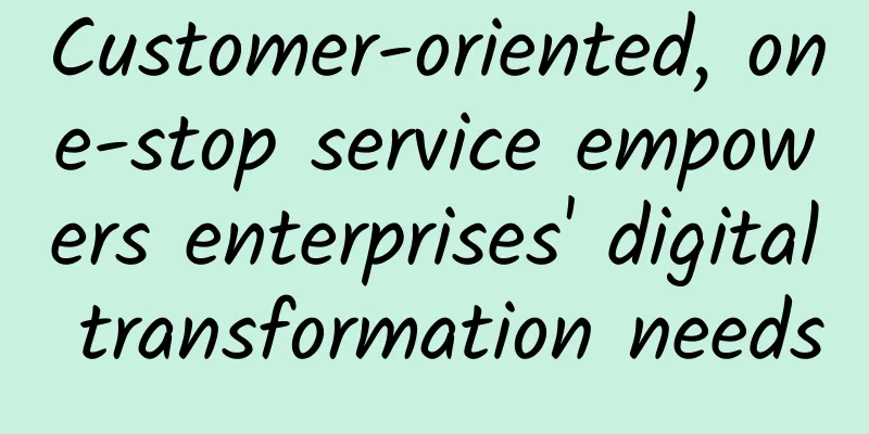 Customer-oriented, one-stop service empowers enterprises' digital transformation needs