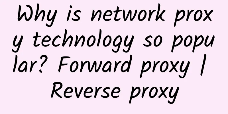 Why is network proxy technology so popular? Forward proxy | Reverse proxy