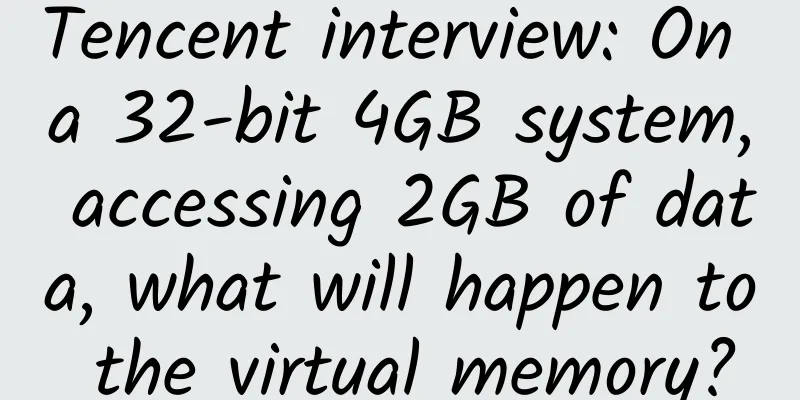 Tencent interview: On a 32-bit 4GB system, accessing 2GB of data, what will happen to the virtual memory?