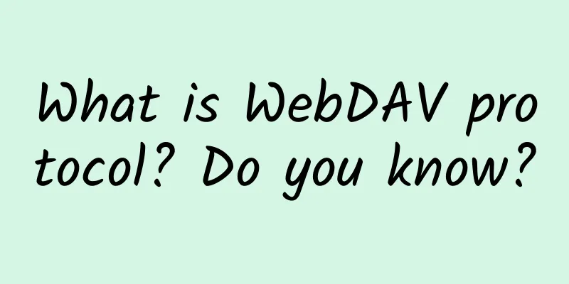 What is WebDAV protocol? Do you know?