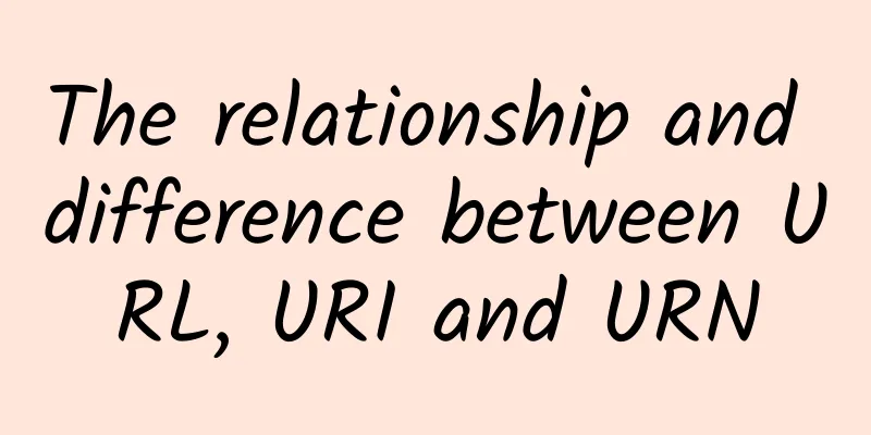 The relationship and difference between URL, URI and URN