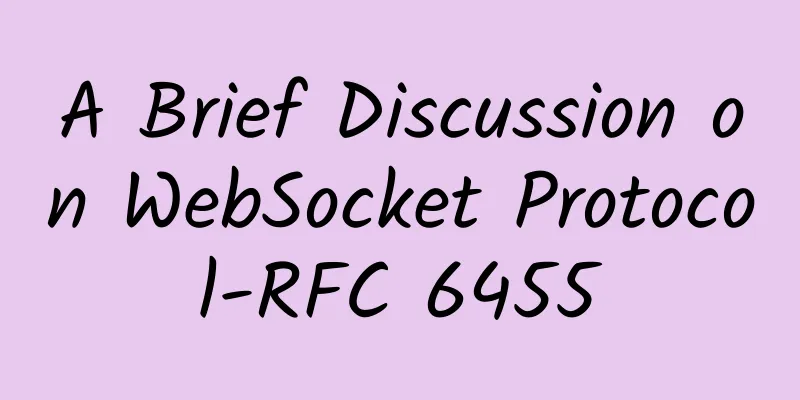 A Brief Discussion on WebSocket Protocol-RFC 6455