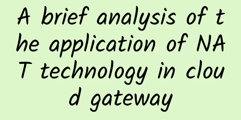 A brief analysis of the application of NAT technology in cloud gateway