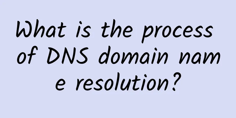 What is the process of DNS domain name resolution?