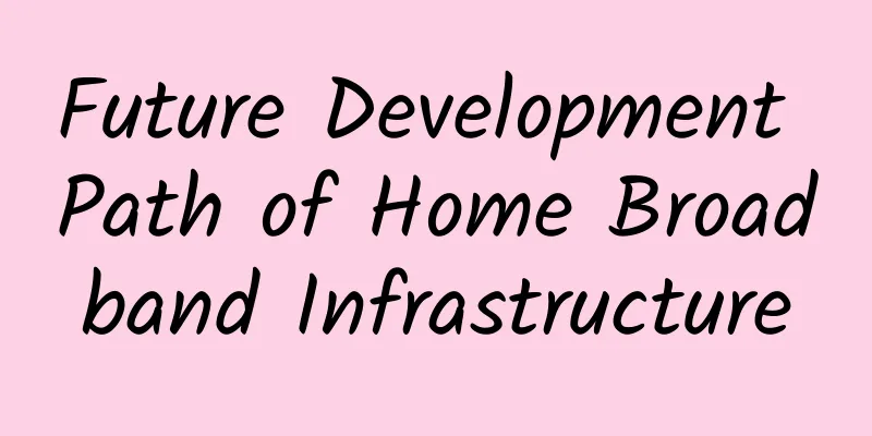 Future Development Path of Home Broadband Infrastructure
