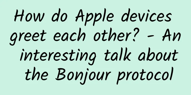 How do Apple devices greet each other? - An interesting talk about the Bonjour protocol