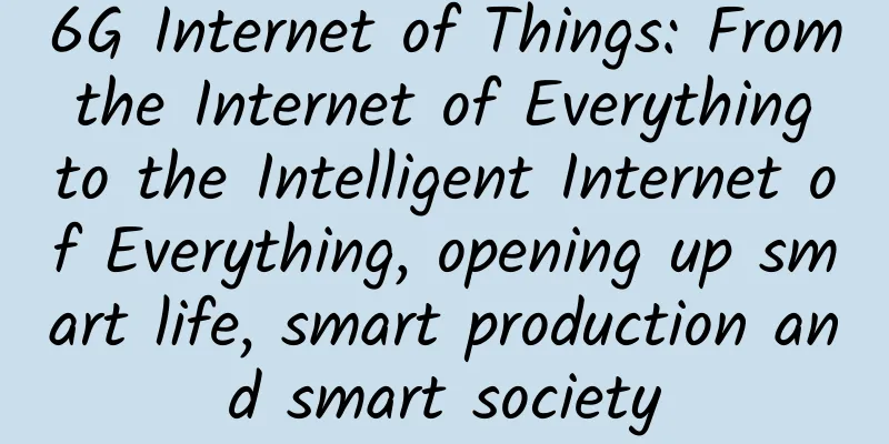 6G Internet of Things: From the Internet of Everything to the Intelligent Internet of Everything, opening up smart life, smart production and smart society