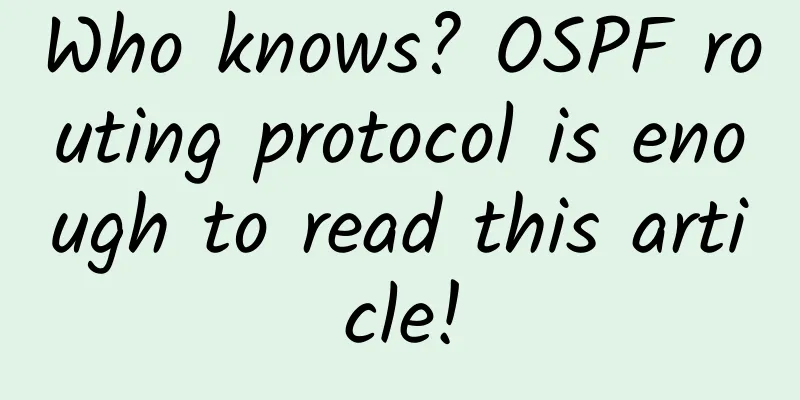 Who knows? OSPF routing protocol is enough to read this article!