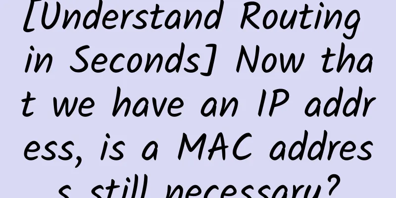 [Understand Routing in Seconds] Now that we have an IP address, is a MAC address still necessary?