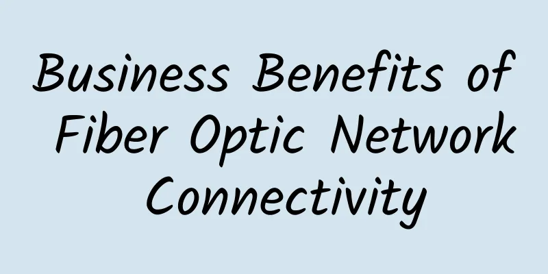 Business Benefits of Fiber Optic Network Connectivity