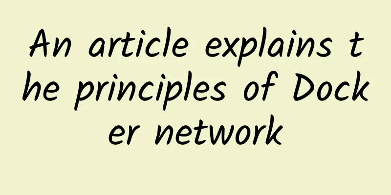 An article explains the principles of Docker network