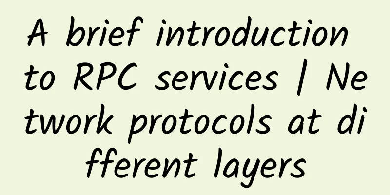 A brief introduction to RPC services | Network protocols at different layers