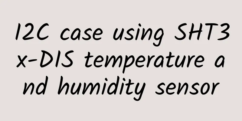 I2C case using SHT3x-DIS temperature and humidity sensor