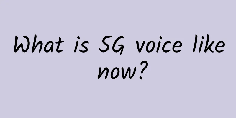 What is 5G voice like now?