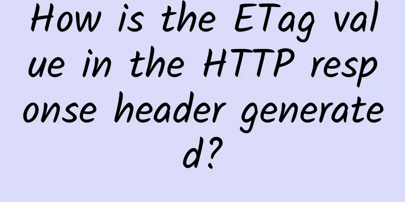 How is the ETag value in the HTTP response header generated?
