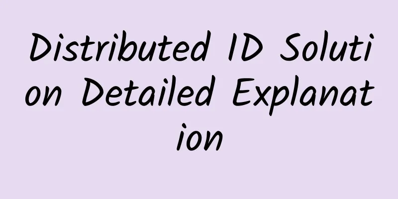 Distributed ID Solution Detailed Explanation
