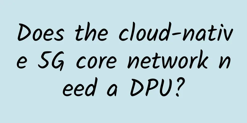 Does the cloud-native 5G core network need a DPU?