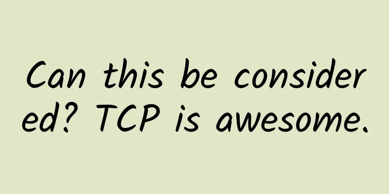 Can this be considered? TCP is awesome.