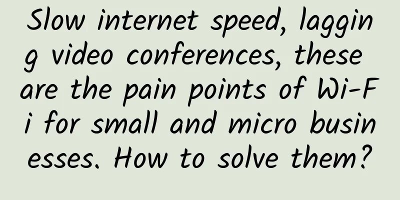 Slow internet speed, lagging video conferences, these are the pain points of Wi-Fi for small and micro businesses. How to solve them?