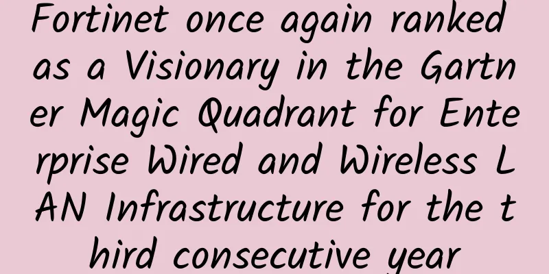 Fortinet once again ranked as a Visionary in the Gartner Magic Quadrant for Enterprise Wired and Wireless LAN Infrastructure for the third consecutive year