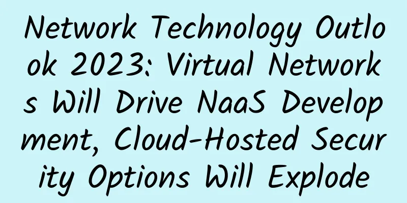 Network Technology Outlook 2023: Virtual Networks Will Drive NaaS Development, Cloud-Hosted Security Options Will Explode