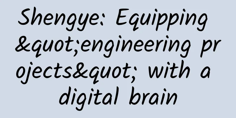 Shengye: Equipping "engineering projects" with a digital brain