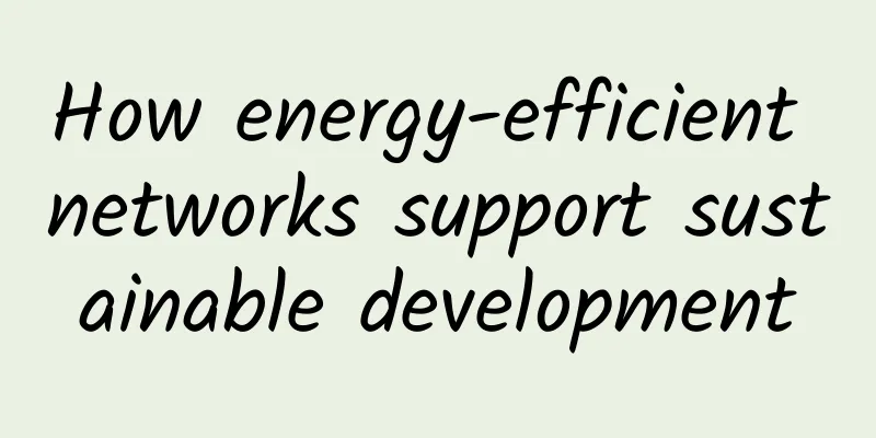 How energy-efficient networks support sustainable development