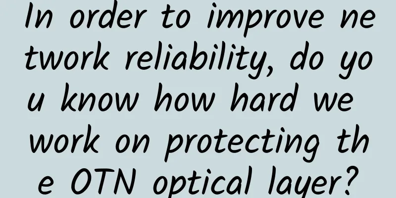 In order to improve network reliability, do you know how hard we work on protecting the OTN optical layer?
