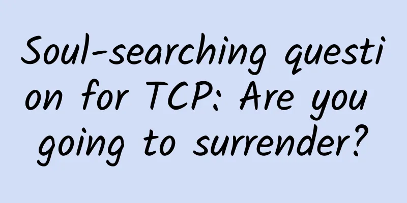 Soul-searching question for TCP: Are you going to surrender?
