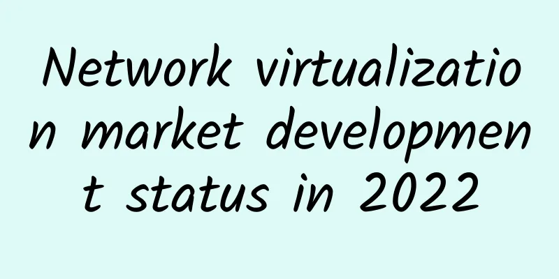 Network virtualization market development status in 2022