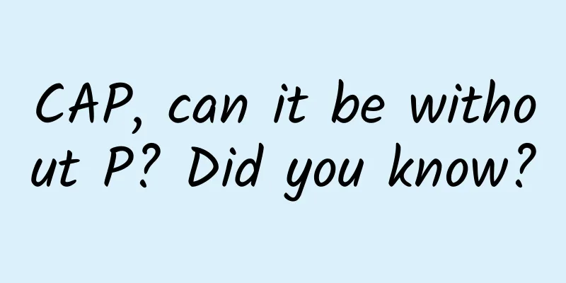 CAP, can it be without P? Did you know?