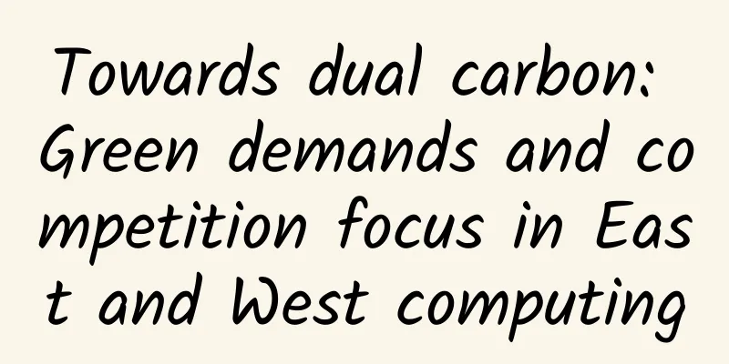 Towards dual carbon: Green demands and competition focus in East and West computing