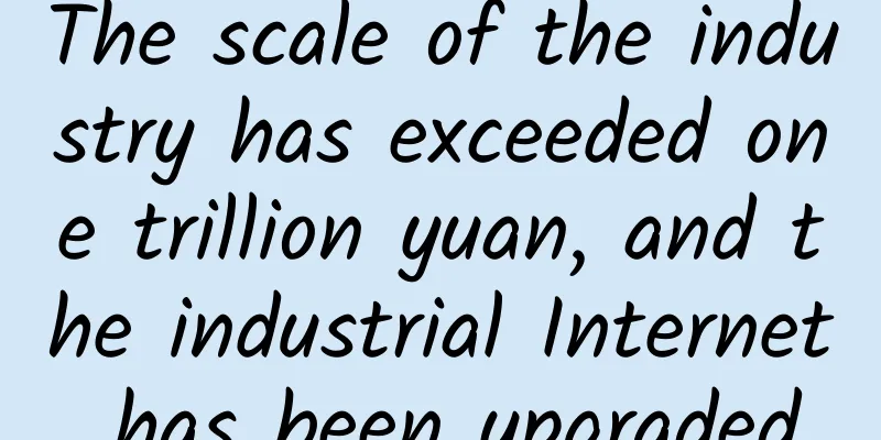 The scale of the industry has exceeded one trillion yuan, and the industrial Internet has been upgraded