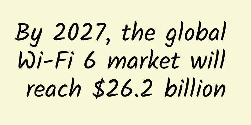 By 2027, the global Wi-Fi 6 market will reach $26.2 billion