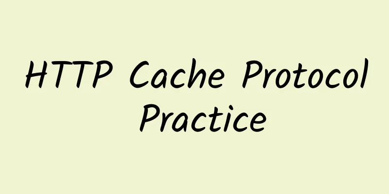 HTTP Cache Protocol Practice