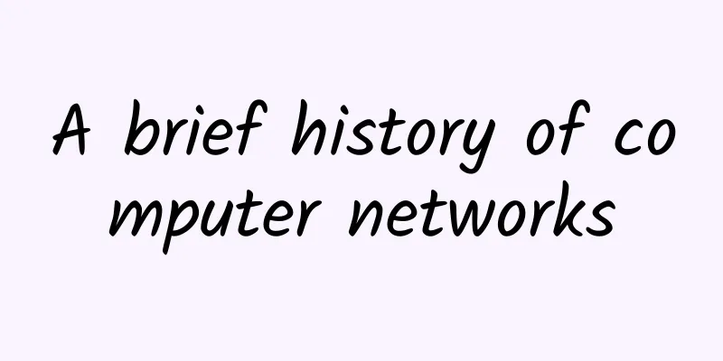 A brief history of computer networks