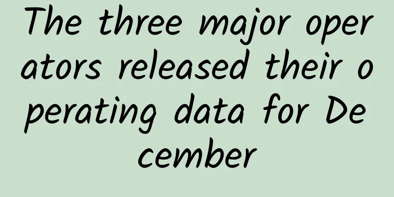 The three major operators released their operating data for December